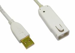 Cables Direct Cable Repeater καλώδιο USB USB 2.0 12 m USB A 0,48 Gbit/s Λευκός [Άσπρος] (12m USB 2.0 Active Extension Cable)