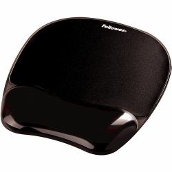 Fellowes 9112101 επιφάνεια ποντικιού [mouse pads] Μαύρος [Μαύρο] (Crystals Mouse Pad Wrist Support Black)