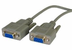 Cables Direct SL-901 serial cable Grey 2 m D9 (CDL 2m D9 [F] - D9 [F] Null Modem)