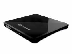 Transcend Portable DVD Writer Black (8X DVD, SLIM TYPE, USB, BLACK - Portable DVD Writer Black, - Black, DVDÂ±R/RW, USB 2.0, CD-R,DVD+R,DVD+R DL,DVD+RW,DVD-R,DVD-R - Warranty: 12M)