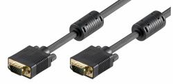Microconnect MONGG5FB VGA cable 5 m VGA [D-Sub] Black (SVGA HD15 5m M-M w.ferrit core - DoubleShielded Black - Max. resolution Full HD 1920x1080p - Warranty: 300M)