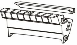Zebra P1027135-044 printer kit (KITFRONT BEZEL DISPENSER [DT] - .)