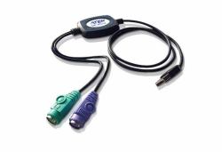 ATEN UC10KM-AT PS/2 καλώδιο 0,9 m 2x 6-p Mini-DIN USB A Μαύρος [Μαύρο] (ATEN tastatur-/ musadapter - 90 cm)