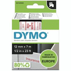 DYMO D1 Standard - Red on White - 12mm ταινία κατασκευής ετικετών Κόκ�...