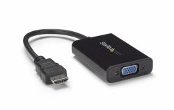 StarTech.com HD2VGAA2 προσαρμογέας καλωδίου βίντεο Μαύρος [Μαύρο] (HDMI TO VGA ADAPTER WITH AUDIO - ACTIVE HDMI VGA MONITOR DONGLE)