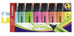 STABILO BOSS ORIGINAL μαρκαδόρος 8 τεμάχια Άκρη σμίλης Πολύ- (Stabilo BOSS Original Assorted Wallet [8])
