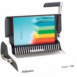 Fellowes Pulsar+ 300 300 φύλλα Γκρι, Λευκός [Άσπρος] (Pulsar+ 300 Manual Comb Binder EU/AU)
