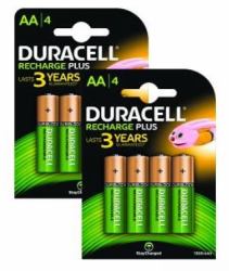 Duracell BUN0060A household battery Rechargeable battery AA Nickel-Metal Hydride [NiMH] (Duracell Rechargeable AA 8 Pack)