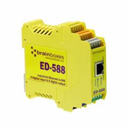 Brainboxes Ethernet to Digital ηλεκτρονόμος Κίτρινο (Brainboxes Ethernet to Digital ED-588)