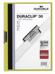 Durable Duraclip 30 εξώφυλλο αναφοράς PVC Πράσινος [Πράσινο], Διαφανής (Durable DURACLIP 30 A4 Folder Green [25])