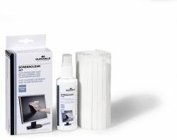 Durable SCREENCLEAN Set Υγρά/στεγνά πανάκια καθαρισμού εξοπλισμού & υγρό LCD/TFT/Plasma 125 ml (Screenclean Set - Lcd/Tft/Plasma Equipment - Cleansing Wet/D...