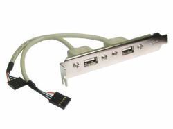 Cables Direct USB2-120 Εσωτερικό Καλώδιο USB (CDL 2 Port USB 2 PCI Bracket+5 Pin)