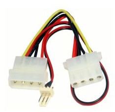 Cables Direct RB-523 internal power cable (CDL Molex Extension with Fan Power)