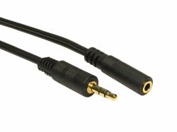 Cables Direct 2TT-105 audio cable 5 m 3.5mm Black (CDL 5m 3.5mm Stereo Ext - Black)