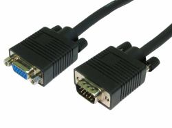 Cables Direct CDEX-235K VGA cable 15 m VGA [D-Sub] Black (CDL 15m SVGA Extension Cable Black)