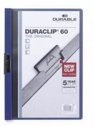 Durable Duraclip 60 εξώφυλλο αναφοράς PVC Μπλε, Διαφανής (Durable DURACLIP 60 A4 Folder Dark Blue [25])