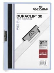 Durable Duraclip 30 εξώφυλλο αναφοράς PVC Ελαφρύ Μπλε, Διαφανής (Durable DURACLIP 30 A4 Folder Blue [25])