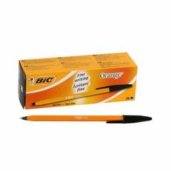 BIC Orange Fine Μαύρος [Μαύρο] Ballpoint στυλό διαρκείας Λεπτή 20 τεμάχια (BIC Orange Ballpoint Pen Black Fine 0.8mm Pack of 20)