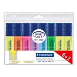 Staedtler Textsurfer 364 A WP8 μαρκαδόρος 8 τεμάχια Άκρη σμίλης Μπλε, Πράσινος [Πράσινο], Πορτοκαλί, Μωβ [Πορφυρό], Βιολέτα [...
