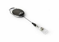 Durable BADGE REEL STYLE Μεταλλική αλυσίδα σημάτων Μαύρος [Μαύρο] 10 τεμάχια (Durable STYLE Badge Reel Black [10])