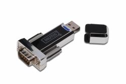 Digitus DA-70155-1 μετατροπέας καλωδίου USB 1.1 D-SUB Μαύρος [Μαύρο] (DIGITUS USB 11 TO SER CONV DSUB - 9M INCL.USB A CABLE 80CM)