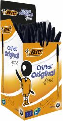 BIC 872731 στυλό Μαύρος [Μαύρο] Ballpoint στυλό διαρκείας Λεπτή 50 τεμάχια (BIC Cristal Black Fine Ballpoint Pen Pack of 50)