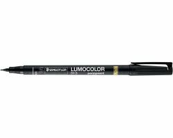 Staedtler 313-2 ανεξίτηλος μαρκαδόρος Στρογγυλεμένη άκρη Μαύρος [Μαύρο] 10 τεμάχια (Marker Lumocolor Perm 0,4mm sort)