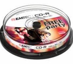 Emtec 52x, 10 pack CD-R 700 MB 10 τεμάχια (CD-R 700MB 10pcs 52x CB - 23 - Warranty: 12M)