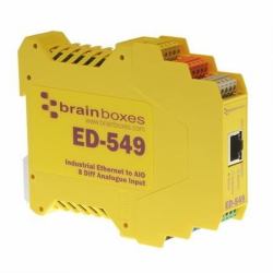 Brainboxes Ethernet to 8 Analogue Input (Brainboxes Ethernet to 8 x IO ED-549)