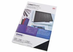 GBC LinenWeave A4 Μαύρος [Μαύρο] (GBC CE050010 Linen Weave A4 Binding Covers Black 100pk)