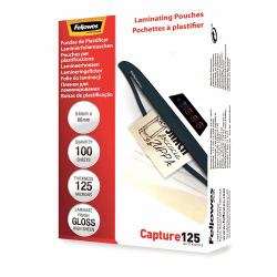Fellowes Glossy 125 Micron Card Laminating Pouch - 54x86mm (Lam Pouch 54x86mm 125MIC 100pk)