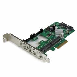 StarTech.com PEXMSATA3422 ελεγκτής RAID PCI Express x4 2.0 6 Gbit/s (Startech Scheda Controller PCI express PCI-E 2.0 SATA III Raid 6 Gbps a 2 porte con 2 slot mSATA e SSD HyperDuo Tiering ...