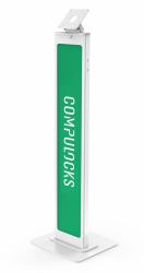 Compulocks 140W θήκη Βάση συσκευών Τάμπλετ/UMPC Λευκός [Άσπρος] (VESA BRANDABLE FLOOR STAND - - WHITE)