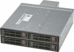 Supermicro CSE-M14TQC drive bay πίνακας Μαύρος [Μαύρο] (Black SAS3/SATA3 Mobile Rack for 4x 2.5" HDD with Fan)