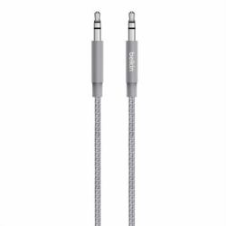 Belkin AV10164BT04-GRY καλώδιο ήχου 1,2 m 3.5mm Γκρι (3.5MM TANGLE FREE AUX CABGREY)