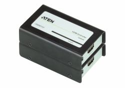 ATEN VE800A AV extender AV receiver Black (ATEN VanCryst VE800A Cat 5e Audio/Video Extender Transmitter and Receiver Units - Video/audio extender - HDMI - up to 60 m - for P/N: VE602-AT-E)