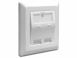 DeLOCK 86202 κουτί εξόδου (Delock Keystone Wall Outlet - stik til)