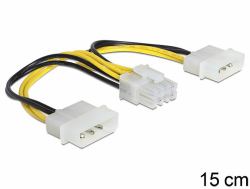 DeLOCK 83410 εσωτερικό καλώδιο τροφοδοσίας 0,15 m (Delock ATX Stromadapter 2x 5.25" -> 8-pin [EPS])