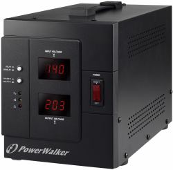 PowerWalker AVR 3000/SIV voltage regulator 230 V Black (PowerWalker AVR 3000/SIV - automatisk)