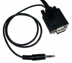 Cables Direct SVGA + 3.5mm 7m VGA cable VGA [D-Sub] Black (CDL 7m SVGA + 3.5mm Stereo Cable)