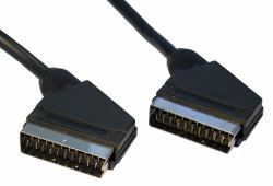 Cables Direct 2m SCART καλώδιο SCART SCART [21-pin] Μαύρος [Μαύρο] (CDL 2m 21 Pin SCART Cable)