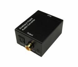 Cables Direct 4OPT-401 μετατροπέας ήχου Μαύρος [Μαύρο] (CDL Analogue to TOSLINK Converter)