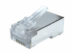 Cables Direct UT-195BGD ενωτικό καλωδίων RJ-45 Άργυρος (CDL Shielded RJ45 Plug [Bag of 100)