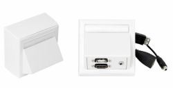 Vivolink WI221260 ρευματοδότης HDMI + USB A + 3.5mm Λευκός [Άσπρος] (Wall HDMI, USB + AUD 3,5mm - . - Warranty: 12M)