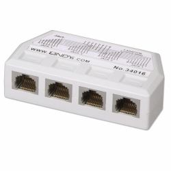 Lindy 34016 διαχωριστής δικτύου Λευκός [Άσπρος] (UTP PORT Y ADAPTER 4 PORT FOR VOIC)