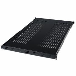 StarTech.com 1U Adjustable Vented Server Rack Mount Shelf - 175lbs - 19.5 to 38in Adjustable Mounting Depth Universal Tray for 19" AV/ Network Equipment Rack - 27.5in Deep (1U SERVER RACK SHELF UNI...