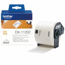 Brother DK-11202 ταινία κατασκευής ετικετών Μαύρο σε λευκό[άσπρο] (DK SINGLE LABLE ROLLS - F/ QL-500/550 300PCS/RL 62X100)