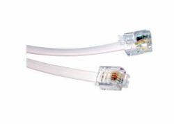 Cables Direct 88BT-107.5 καλώδιο τηλεφωνίας 7,5 m Λευκός [Άσπρος] (CDL 7.5m RJ11 to RJ11 Modem White)