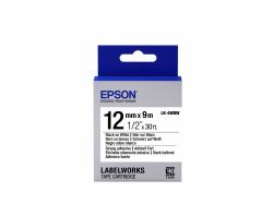 Epson LK-4WBW ταινία κατασκευής ετικετών Μαύρο σε λευκό[άσπρο] (TAPE - LK-4WBW STRNG ADH BLK-/W - WHT 12/9)