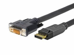 Vivolink PRODPDVI7.5 προσαρμογέας καλωδίου βίντεο 7,5 m DisplayPort DVI-D Μαύρος [Μαύρο] (PRO DISPLAYPORT - DVI 24+1 - . - Warranty: 1188M)